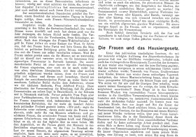 Der Frauentag; aus: Zeitschrift für Frauenstimmrecht, 1. Jg., Nr. 4, April 1911, Seite 2
