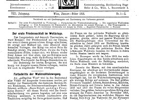 Fortschritte der Wahlrechtsbewegung; aus: Zeitschrift für Frauenstimmrecht, 8. Jg., Nr. 1-2, Jänner-Feber 1918, Seite 1-3